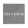 365 x 365 cm, quadratisch
inkl. SWS-Option
